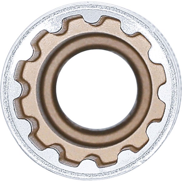 BGS Steckschlüssel-Einsatz Gear Lock tief Antrieb Innenvierkant 12,5 mm (1/2) SW 17 mm - 10257