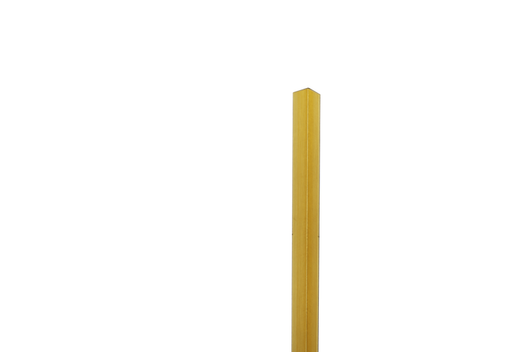 Inneneck-Li-Profil aus Edelstahl 1 cm x 1 cm x 270 cm – satiniertes Gold