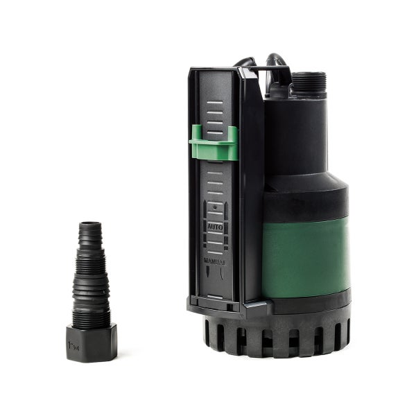 Schmutzwasserpumpe mit Schlauchanschlussstück