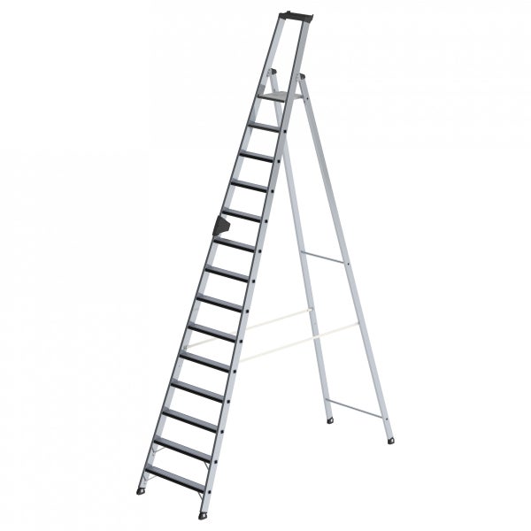 Aluminium Sprossenleiter mit breiten Stufen