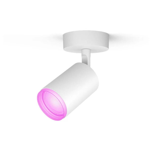 Philips Hue Bluetooth White & Color Ambiance Deckenspot Fugato in Weiß 1x GU10 4,2W 350lm