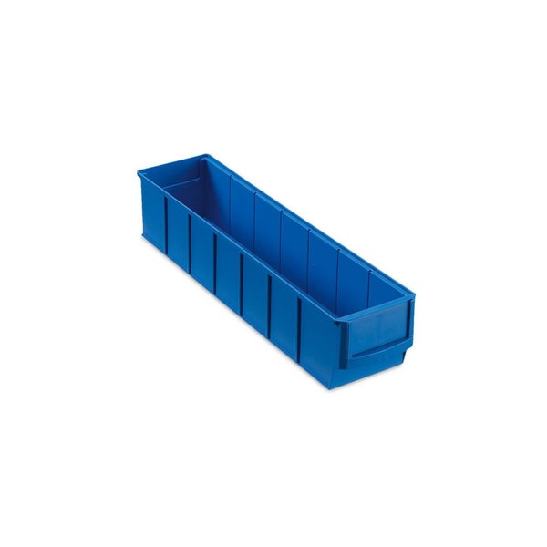 PROREGAL SuperSparSet 48 x Blaue Industriebox 400 S HxBxT 8,1 x 9,1 x 40 cm 2,2 Liter Sichtlagerkasten Sortimentskasten Sortimentsbox Kleinteilebox