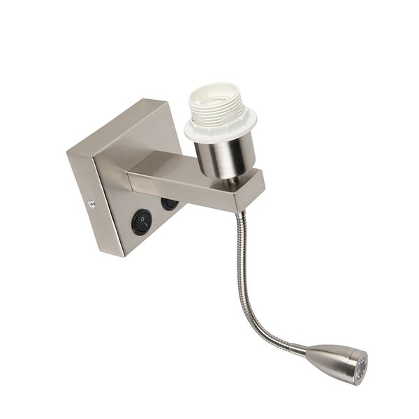 Wandleuchte mit flexiblem Arm und Lampenfassung