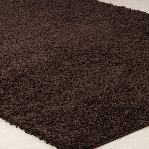 Moderner Hochfloriger Shaggy Teppich Dunkelbraun 200x290 cm LILLY