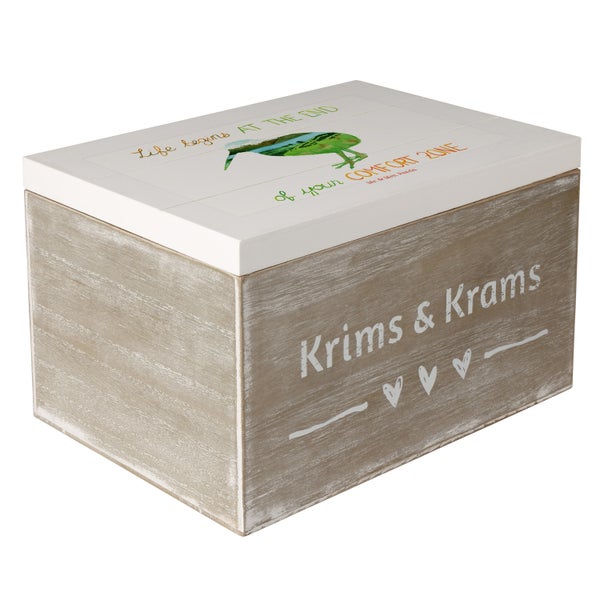 Mr. & Mrs. Panda 25 x 18 cm Holzkiste Kiwi Neuseeland