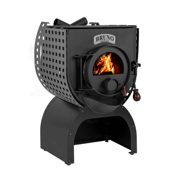 Werkstattofen Bruno Mini II mit Herdplatte inkl. Untergestell Move & Seitenverkleidung Quattro