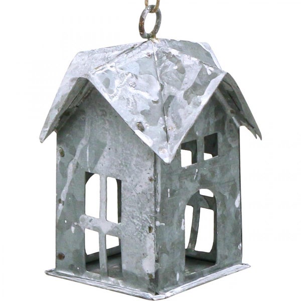 Metall Windlicht Haus zum Hängen
