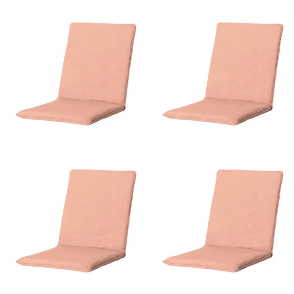 Stuhlauflage Stapelstuhl Neapel-Lachs - Ca. 97x49 cm - 4er-Set