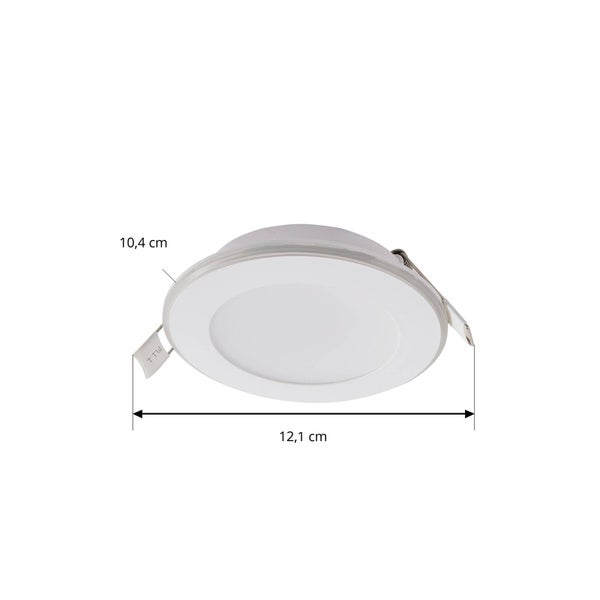 Lindby LED Toka (Modern) in Weiß (2 flammig, ) Wohnzimmerleuchte