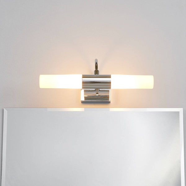 Lindby Wandleuchte, Wandlampe Bad Devran (spritzwassergeschützt (Modern) in Chrom aus Metall (2 flammig G9) - Wandleuchten Spiegelleuchte Badezimmer Wandbeleuchtung Badezimmerleuchte