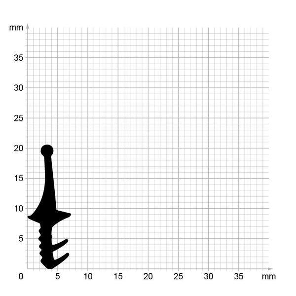 DIWARO. | Lippendichtung LP121 | grau | 5 Meter