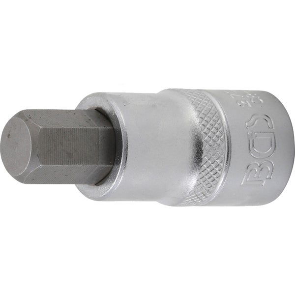 BGS Bit-Einsatz Länge 55 mm Antrieb Innenvierkant 12,5 mm (1/2) Innensechskant 15/32 - 2737