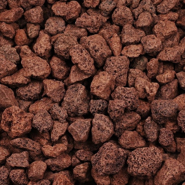 Nahaufnahme von Lavamulch