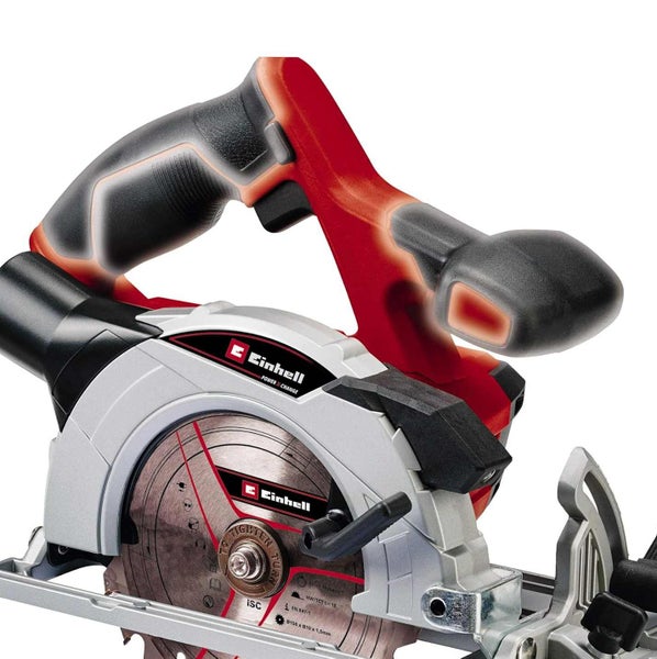 Einhell Handkreissäge aus der Power X-Change Serie mit ergonomischem Griff und Sägeblatt.