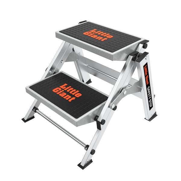 Little Giant Trittleiter mit zwei Stufen aus Aluminium