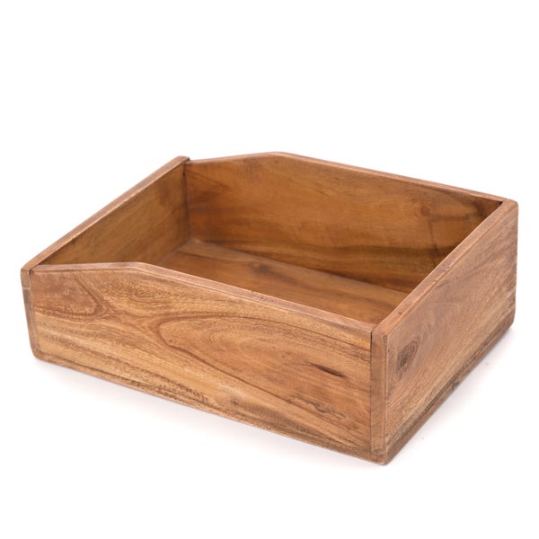 Dokumentenablage Carta Mahagoni Holz, etikettierbarer Griff 01 natur-vintage