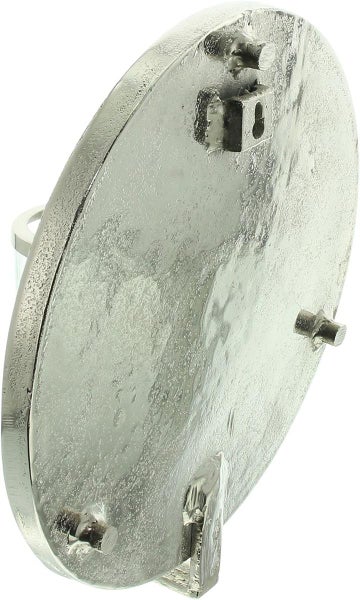 Dekoleidenschaft Wandkerzenhalter Noble, rund, aus Aluminium in Antik Optik, silber, Windlicht, Kerzenleuchter, Wanddeko, Kerzenwandhalter, Wandleuchter