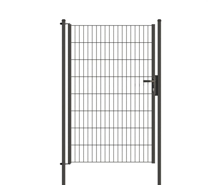 Metallzauntor mit Griff und Schloss für den Gartenbereich