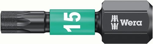10x Wera Bit IMPAKTOR DC T15 Länge 25 mm 1/4l C6,3 - 5157623001