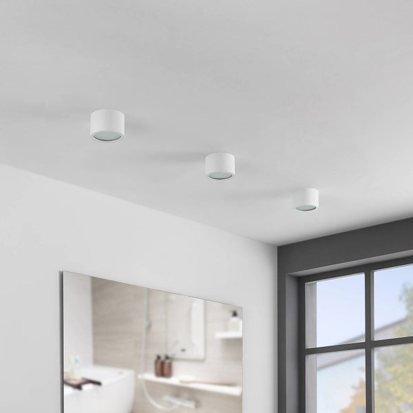 Arcchio Downlights Nieva (Modern) in Weiß aus Aluminium (1 flammig, GX53) - Deckenleuchte Deckenlampe Einbauleuchte Flurleuchte