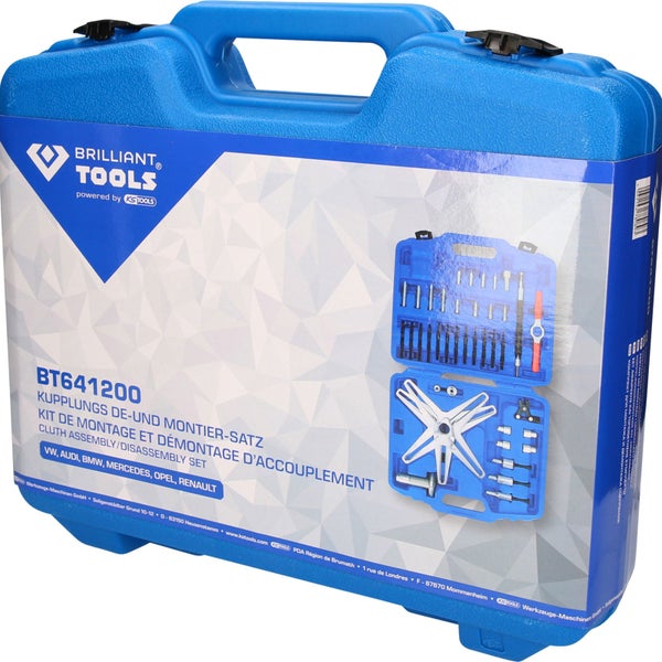 Blauer Werkzeugkoffer mit Werkzeugen