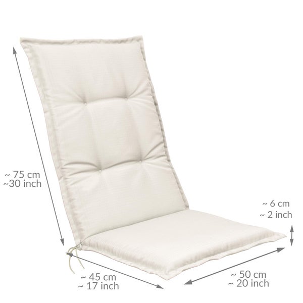Beautissu Base HL Hochlehner 120x50x6cm Natur