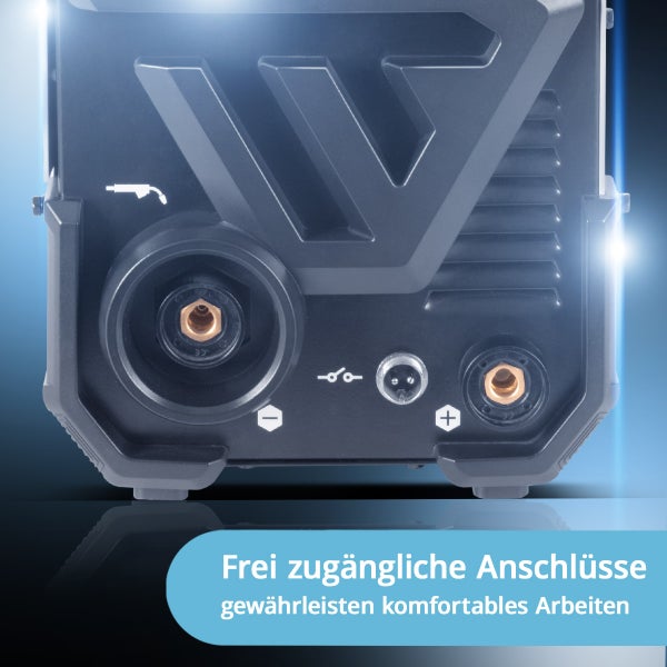STAHLWERK Schweißgerät FLUX 140 ST Digital mit 140 A, synergischem Drahtvorschub