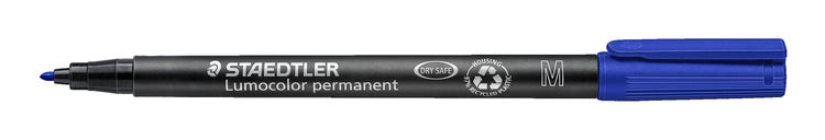 STAEDTLER Universalstift Lumocolor 317 permanent M, blau