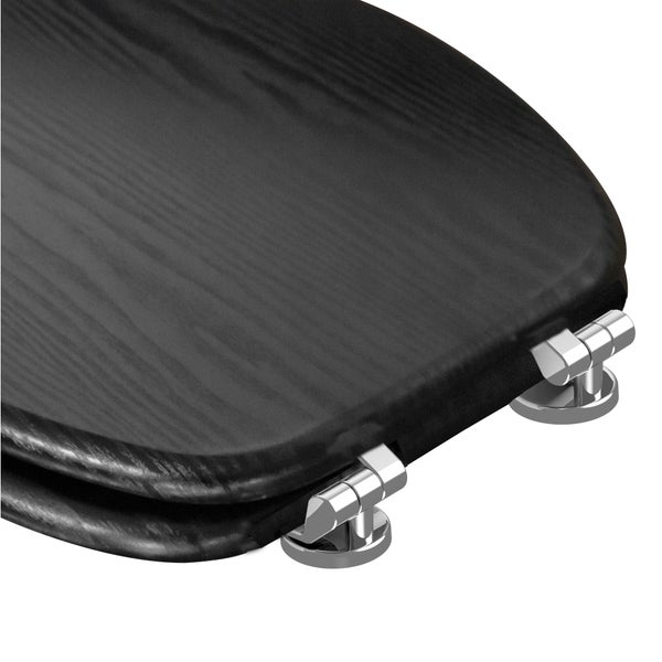 WC-Sitz Black Wood
