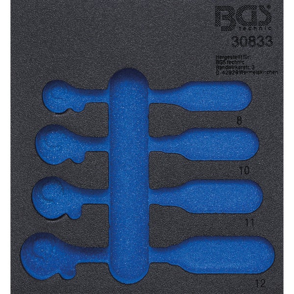 BGS Werkstattwageneinlage 1/6 leer für Art. 30833 - 30833-1