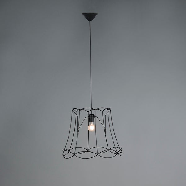 Hängelampe mit Metallgestell