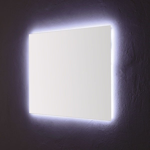 Badezimmermöbel Spiegel 90 x 70 cm mit LED-Beleuchtung