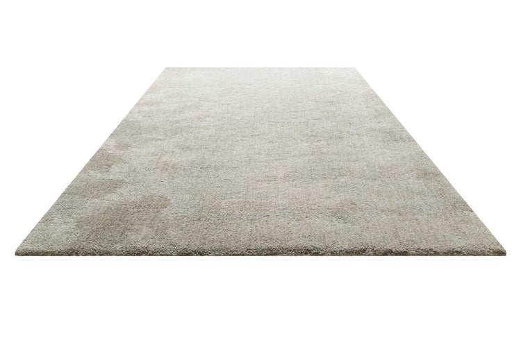 Teppich Hellgrau Creme Hochflor Pisa Homie Living 70x140 cm