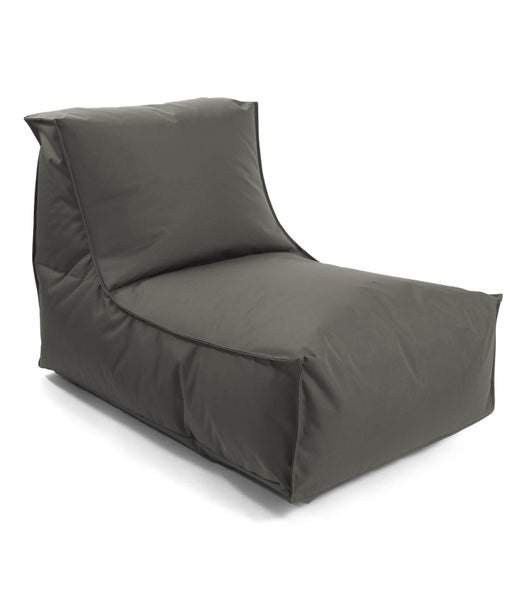 mokebo Sitzsack für Kinder und Erwachsene 'Der Sundowner', Bean Bag mit Füllung oder Liege für Indoor & Outdoor in Anthrazit