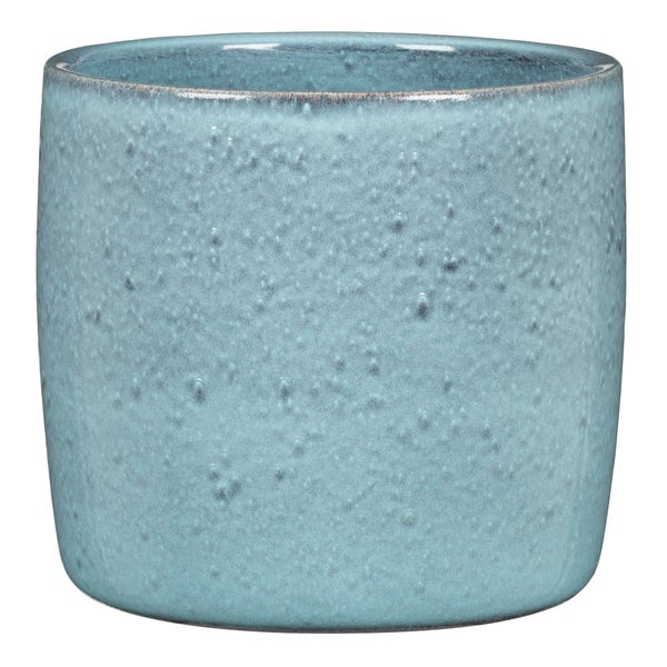 Scheurich Solido, Blumentopf aus Keramik,  Farbe: Lagoon, 21,2 cm Durchmesser, 19,3 cm hoch, 5,6 l Vol.