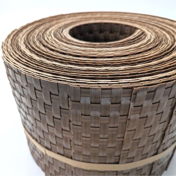 Rollbordüre aus Kunststoff in Flechtoptik