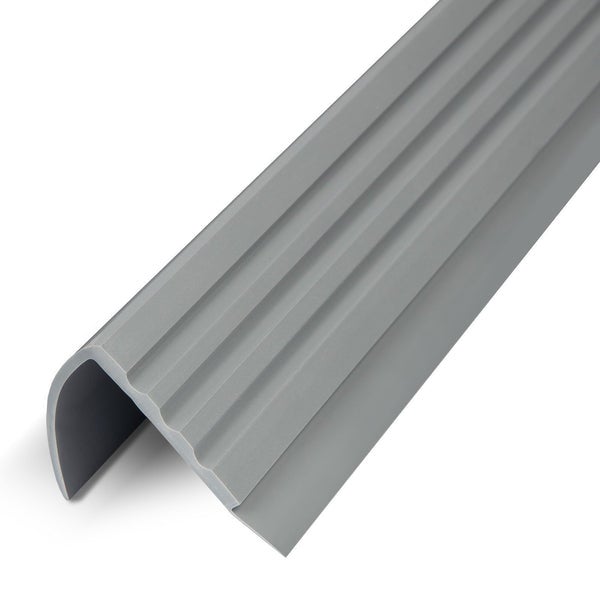 FLOORDIREKT Stufenkantenprofil Michigan - Treppenkantenprofil - Grau - 4,5 x 4,2 x 120 cm