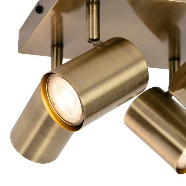 Deckenleuchte mit mehreren Strahlern aus Metall