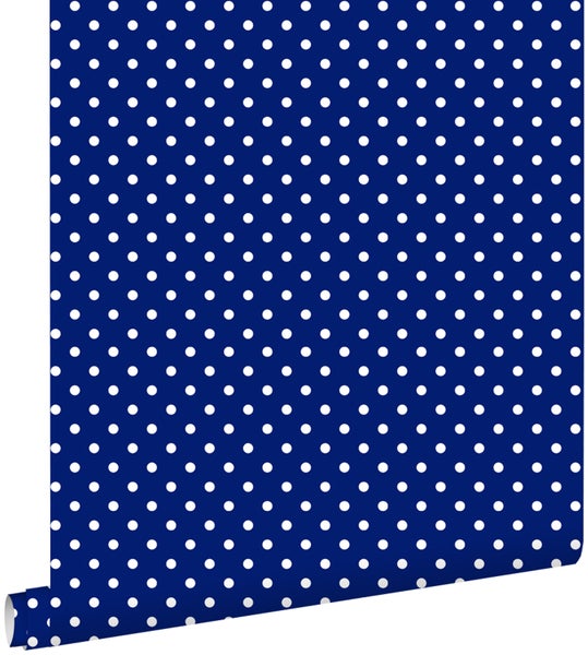 ESTAhome Tapete Punkte Blau - 53 cm x 10.05 m - 138105