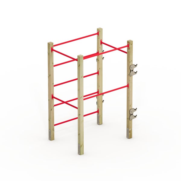 WICKEY FIT Base 410 – Outdoor-Fitnessgerät – rot