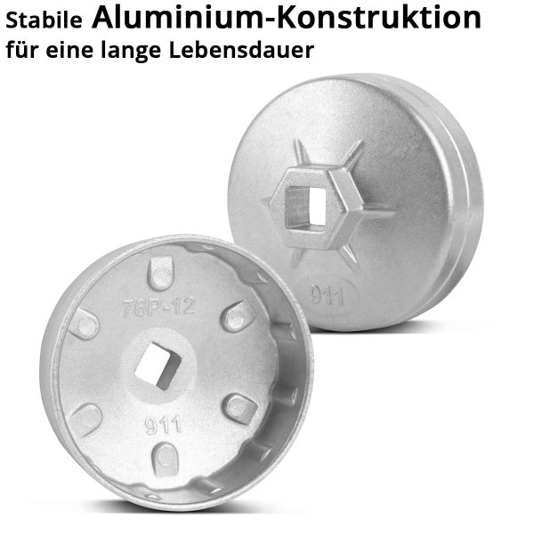Ölfilterschlüssel aus Aluminium für lange Lebensdauer