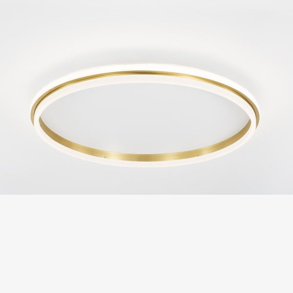 LED Deckenleuchte Willow in Gold und Weiß 52W 6339lm