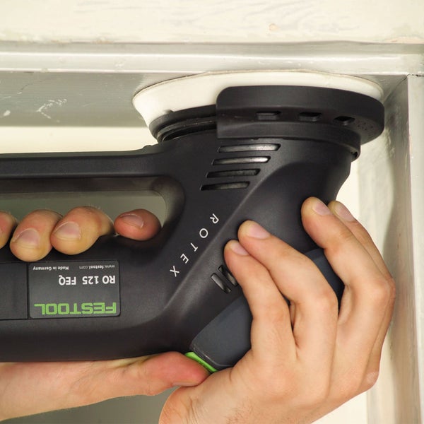 Festool ROTEX RO 125 FEQ Exzenterschleifer im Einsatz