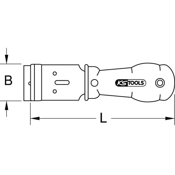 KS TOOLS Plakettenschaber 38 mm - 911.8126