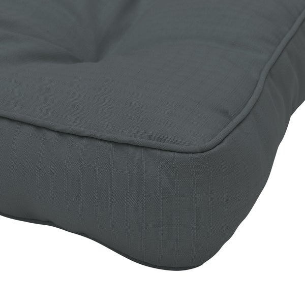 Beautissu Xluna Loungekissen Sitz 60x60x10cm Graphitgrau