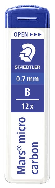 Staedtler Mars micro carbon Feinminen 0,7 mm B in 12er Packung