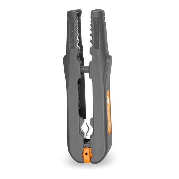 Steinel Universal-Abmantler aus grauem Kunststoff mit Skala für Kabeldurchmesser und Steinel Logo.