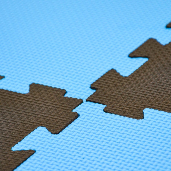 Strukturierte Schaumstoff Puzzlematte mit Steckverbindung