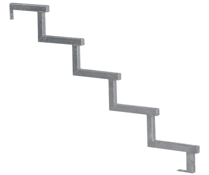 Treppenwange 5 Stufen aus Stahl für Außentreppe, Gartentreppe, Terrassentreppe