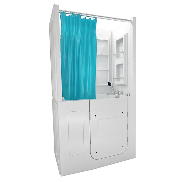 Seniorendusche Wanne Whirlpool S08D-WP-A-L 68x110x205cm
